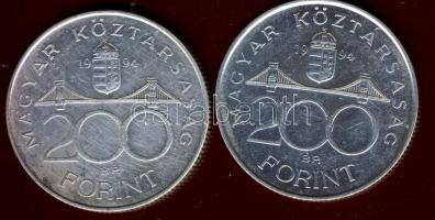 1994. 200Ft Ag "Deák" (2x) T:BU,2