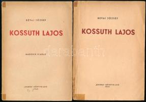 Révai József: Kossuth Lajos. 3 különféle kiadásban: Bp., 1944-1945, Szikra. 1. és 2. kiadás. Kiadói papírkötések, a gerinceken javításokkal, az egyiken kis szakadással.;  Kolozsvár,1945.,Józsa Béla. Kiadói papírkötés.;