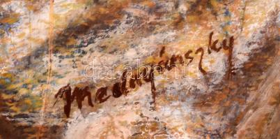Mednyánszky jelzéssel: Hegyvidéki táj. Pasztell, papír, kartonra ragasztva, 73x51 cm
