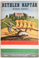 1948 Bethlen Naptár. Szerk.: Kecskeméthy József igazgató-lelkész. Bethlen Almanac. Edited by Rev. Joseph Kecskeméthy, superintendent. Liognier, 1948, Bethlen Home/Bethlen Otthon. Magyar és angol nyelven. Emigráns kiadás. Kiadói papírkötés. Benne 1848-ra is vonatkozó írásokkal.