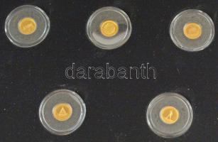 Salamon-szigetek 2013. 1$ Au "Az ókori világ hét csodája" (7xklf, teljes szett), elegáns m...