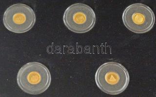 Salamon-szigetek 2013. 1$ Au "Az ókori világ hét csodája" (7xklf, teljes szett), elegáns m...