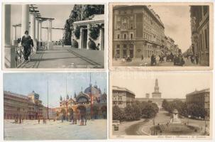 57 db RÉGI olasz város képeslap vegyes minőségben / 57 pre-1945 Italian town-view postcards in mixed quality