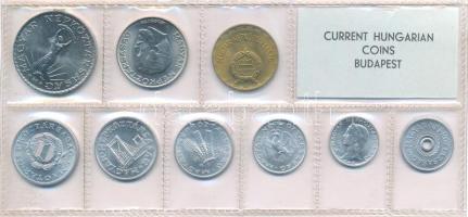 1972. 2f-10Ft (9xklf) érmés forgalmi sor fóliatokban T:UNC Adamo FO5
