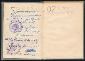 1948 Fényképes gépjárművezetői igazolvány, kiegészítőlappal