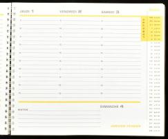 1968 Agenda Kodak, naptár / határidőnapló, fekete-fehér és színes képekkel illusztrált, francia nyel...