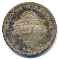 1938. 5P Ag "Szent István" T:XF patina
Adamo P8.1