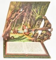 Jancsi és Juliska 3D mesekönyv Kiadói félvászon kötésben Kubasta illusztrációk, Prága 1981. Artia