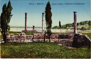 Pola, Pula; Brioni, Ruine romane / Római kori romok / Roman ruins. G. Fano 1912/13. 5141.