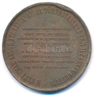 1861. "Országgyűlési Emlék" kétoldalas bronz emlékérem. "HON SZERETET 'S EGYETÉR...