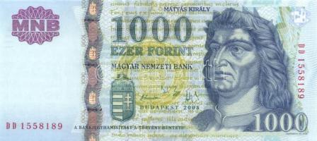 2005. 1000Ft "DD" + "DC" + 2006. 1000Ft "DB" T:I Összesen 3klf db!