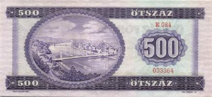 1969. 500Ft papírránccal T:I