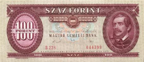 1989. 100Ft papírránccal T:I