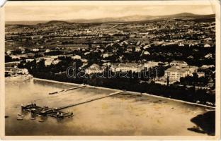 1932 Balatonfüred-fürdő, látkép. M. kir. Állami Térképészet légi felvételei 3. (EM)