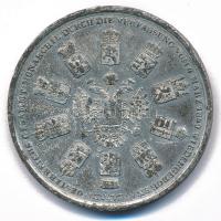 Ausztria 1849. "Nincs szabadság vallás nélkül / Az 1849-es Alkotmány emlékére" ezüstözött ...