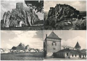 10 db modern felvidéki képeslap: várak / 10 modern Upper-Hungarian postcards: castles