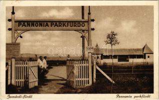 1927 Zamárdi-fürdő, Pannonia parkfürdő. Kiadja Monostory György (fl)