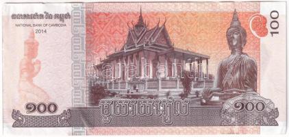 Kambodzsa 2014. 100R (100x) sorszámkövetők T:AU-F Cambodia 2014. 100 Riels (100x) consecutive serial...