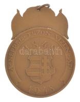 1948. "48-as Díszérem" zománcozott bronz kitüntetés mellszalag nélkül T:AU,XF kis zománchi...