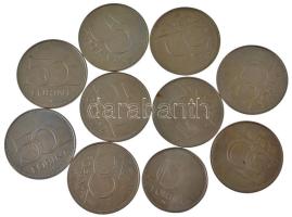1993. 10Ft Cu-Ni + 1994. 50Ft Cu-Ni (2x) + 2004-2015. 50Ft Cu-Ni (7x, ebből 5xklf) emlékkiadások T:A...