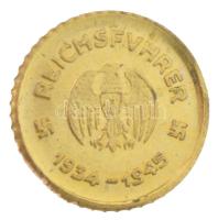 DN "Adolf Hitler" jelzetlen modern aranyozott bronz mini pénz (10mm) T:AU patina ND "...