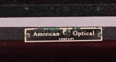 American Optical Company szemtükör, dobozában