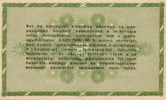 1946. 50.000AP vízjeles papíron, sorozat- és sorszám nélkül, vízjel szabályosan áll T:I
