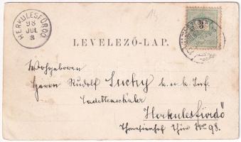 1898 (Vorläufer) Nagyszeben, Hermannstadt, Sibiu; Hermann tér / Der Hermannsplatz / square (EK)