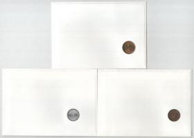 5db-os érmés boríték tétel, mind különféle és német nyelvű tájékoztatóval, benne: Lesotho, Pakisztán...