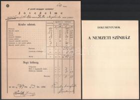 A Nemzeti Színház. Dokumentumok. Összeáll. és bevezette: Kerényi Ferenc. Bp., 1987, Corvina, 38+2 p....