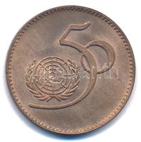 Pakisztán 1995. 5R bronz "50 éves az ENSZ" T:AU patina Pakistan 1995. 5 Rupees bronze "50th anniversary of the UN" C:AU patina Krause KM#59