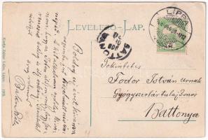 1908 Lippa, Lipova; mozaiklap. Zeitler Lajos kiadása / multi-view postcard (EK)