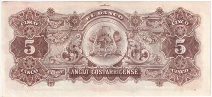 Costa Rica 1917. 5C aláírás nélküli T:AU hullámos papír
Costa Rica 1917. 5 Colones without signatur...