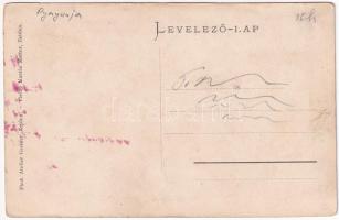 Feketehalom, Zeiden, Codlea; Waldwirtschaft / Erdészet. Phot. Atelier Greiner. Martin Metter kiadása...