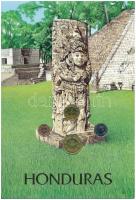 Honduras 1988-1999. 1c-10c (4xklf) forgalmi összeállítás díszlapon, német nyelvű tájékoztatóval T:UNC,AU Honduras 1988-1999. 1 Centavo - 10 Centavos (4xdiff) coin set on decoration sheet, with information in German C:UNC,AU