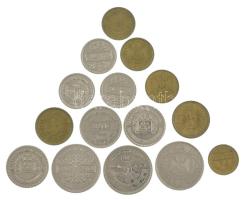 Szíria 15db-os vegyes érmetétel T:XF,VF Syra 15pcs mixed lot C:XF,VF