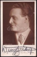 Willy Fritsch (1901-1973) német színházi és filmszínész aláírása egy őt ábrázoló képeslapon, 13,5x8,5 cm