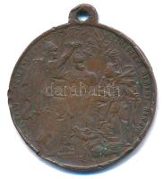 1896. "Ezredéves Történetünk Ezredekre Remény Nekünk - Honfoglalás" millenniumi bronzh eml...