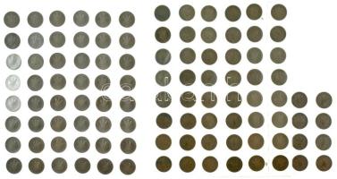 1967-1990. 20f Al (192db) összesen 5db műanyag berakólapon T:vegyes