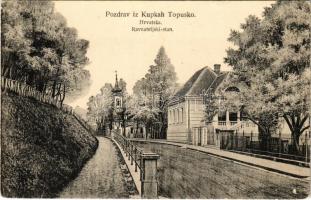 Topuszka, Topusko; Ravnateljski stan / Fürdőigazgatóság. Dragutin Schier kiadása / spa directorate (EK)