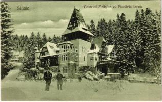 Sinaia, Castelul Pelisior cu Floraria iarna / castle in winter