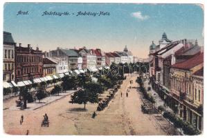 Arad, Andrássy tér / square (kopott sarkak / worn corners)