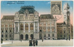 Nagyvárad, Oradea; Primaria / Városháza / town hall (ragasztónyom / glue marks)