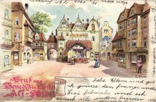 Vienna Venedig in Wien theme park litho s: R. Moser