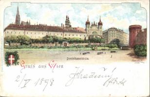 1898 Vienna Dominican abbey litho