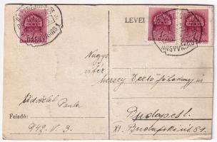 Nagyvárad, Oradea; Római katolikus püspöki palota a székesegyházzal / bishop's palace, church +...