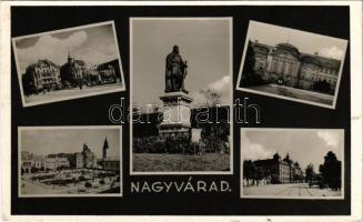 1942 Nagyvárad, Oradea; Szent László városa / multi-view postcard (kis szakadás / small tear)