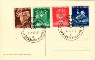 Adolf Hitler, swastika. NSDAP German Nazi Party propaganda. Dr. T. V. Lpz. Foto Grimm + "Wiener...