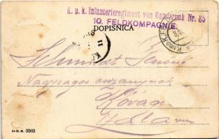 1915 Gorizia, Görz, Gorica; Grad / castle, fortress + "K.u.K. Infanterieregiment von Gaudernak ...