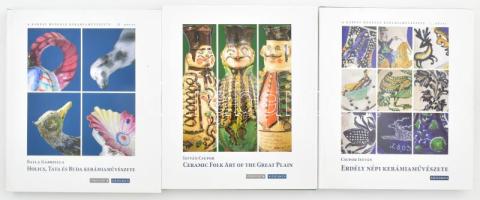 6 db kötet a Kárpát-Medence kerámiaművészete sorozatból: Csupor István: Erdély népi kerámiaművészete...